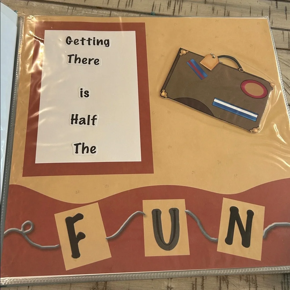 Pre Designed Memory Book Vacation Scrapbook 12 X 12 Just Insert Your Photos